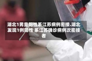 湖北1男童阳性系江苏病例密接.湖北发现1例阳性 系江苏确诊病例次密接者