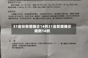 31省份新增确诊14例31省新增确诊病例14例
