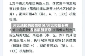 河北地区的疫情情况/河北疫情分布各省最新消息