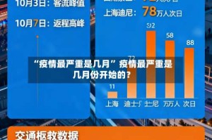 “疫情最严重是几月” 疫情最严重是几月份开始的？