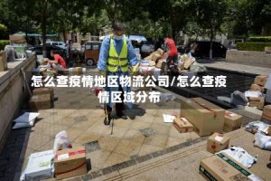 怎么查疫情地区物流公司/怎么查疫情区域分布