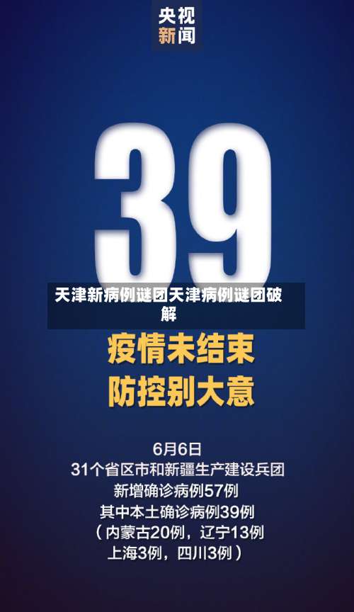 天津新病例谜团天津病例谜团破解-第1张图片