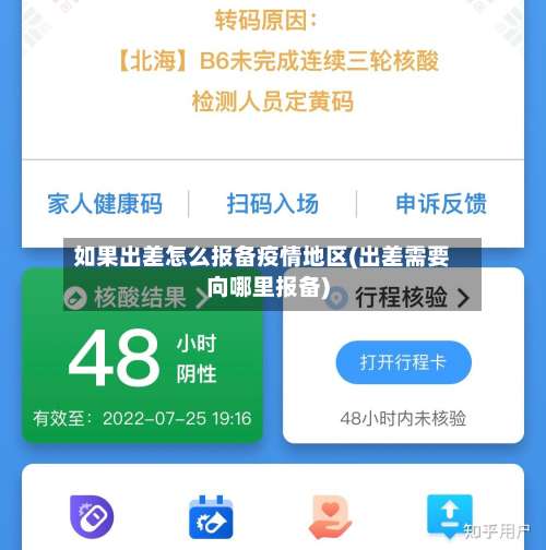 如果出差怎么报备疫情地区(出差需要向哪里报备)-第2张图片