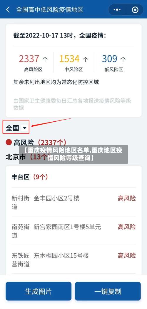 【重庆疫情风险地区名单,重庆地区疫情风险等级查询】-第3张图片